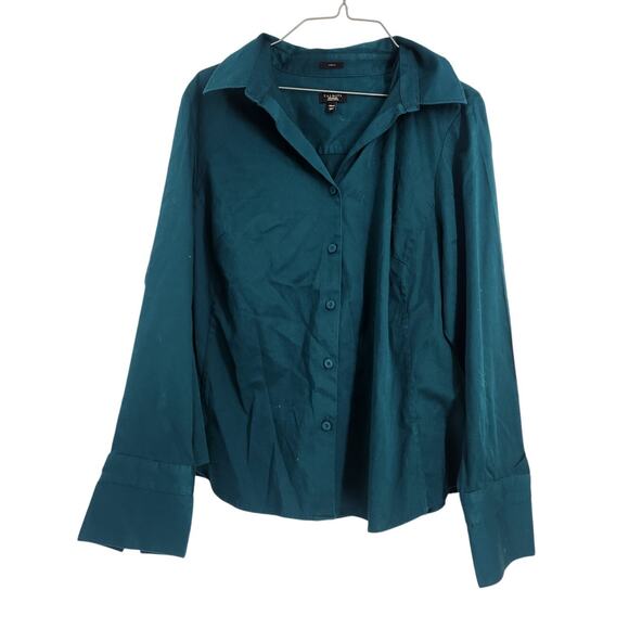Talbots Blue Button Down Top - Women's Petite 18W - Picture 1 of 3